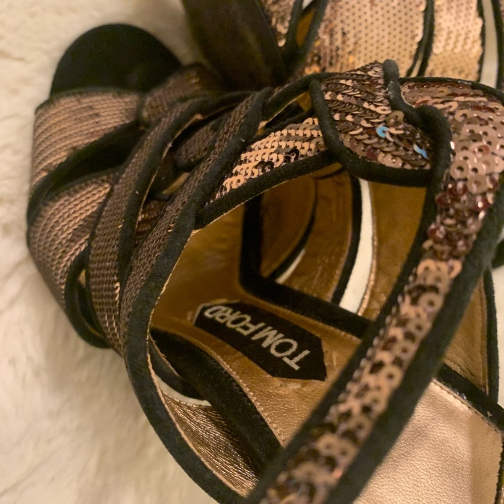 🔥🔥🔥TOM FORD Sandals Size 9 or 40 Europe runs really small like size 8 - Picture 9 of 16